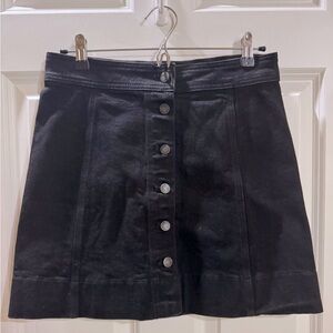 J. Crew Mercantile Black A-Line Mini Skirt